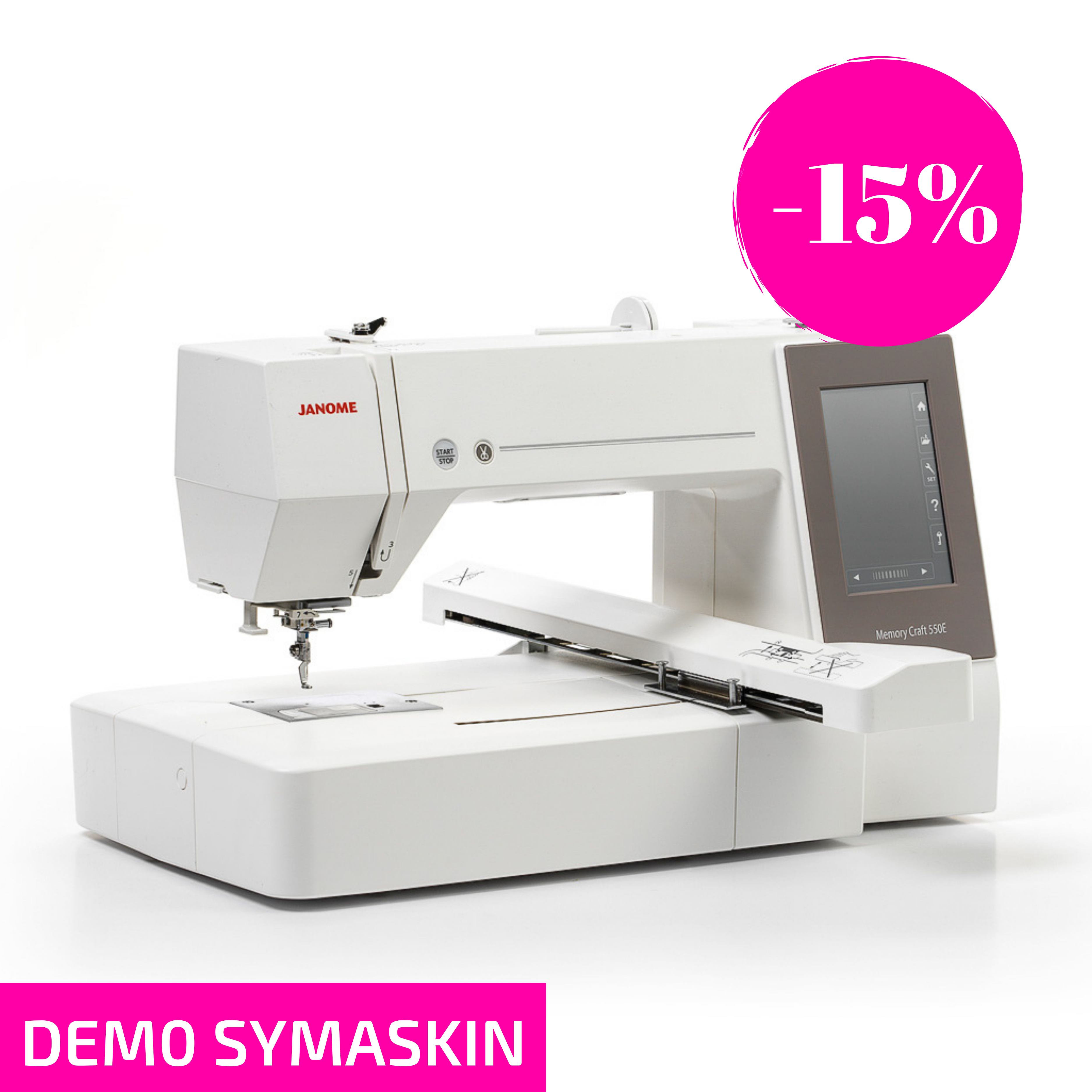 TILBUD Utstillingsmodell - Janome Memory Craft 550E LE
