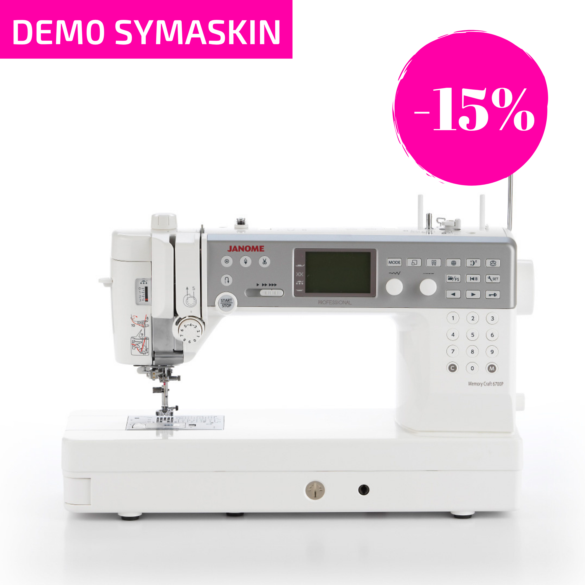 TILBUD Utstillingsmodell - Janome Memory Craft 6700P