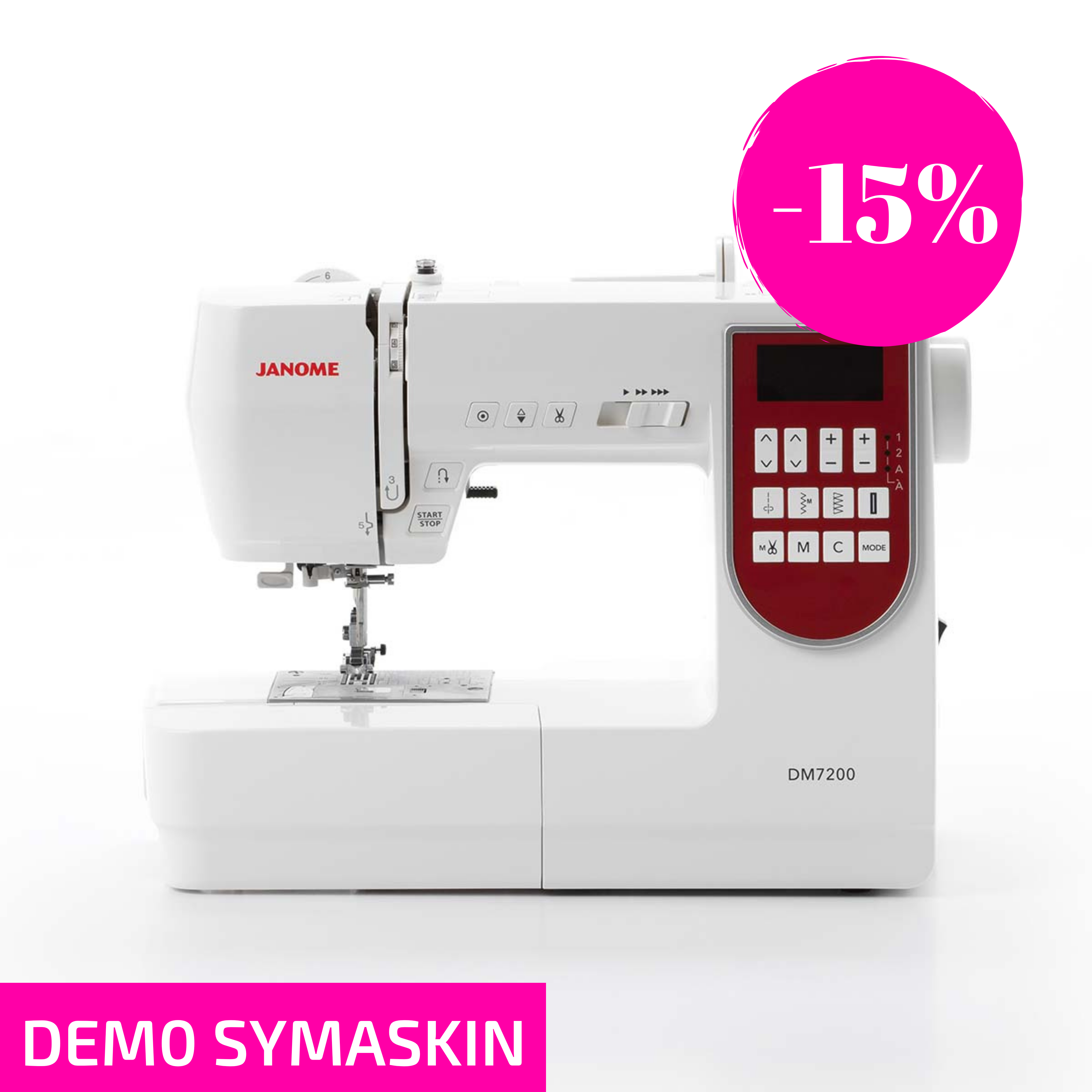 TILBUD Utstillingsmodell - Janome Decor Monogram 7200