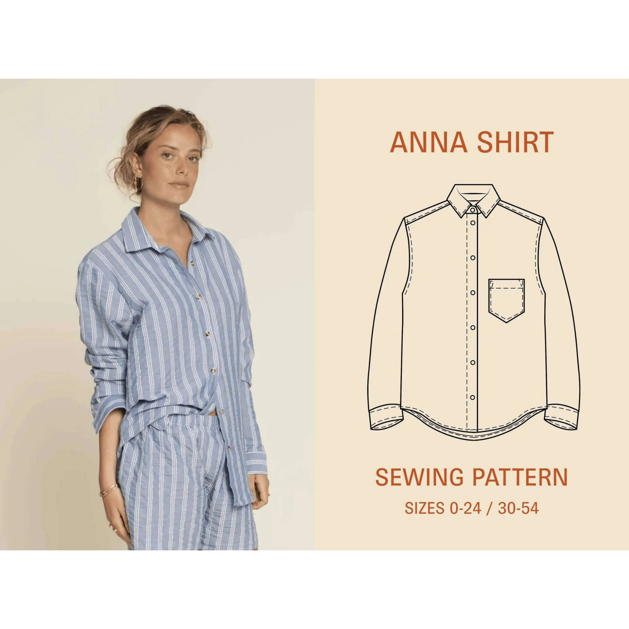 Wardrobe by Me - Dame Anna Skjorte  papirmønster