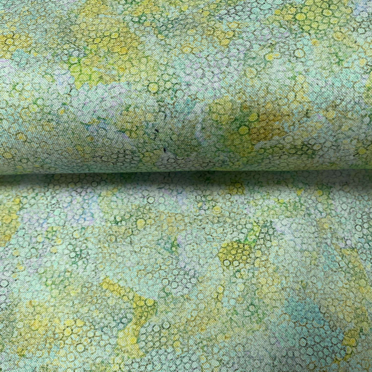 Bomull - Grønn Boble tekstur