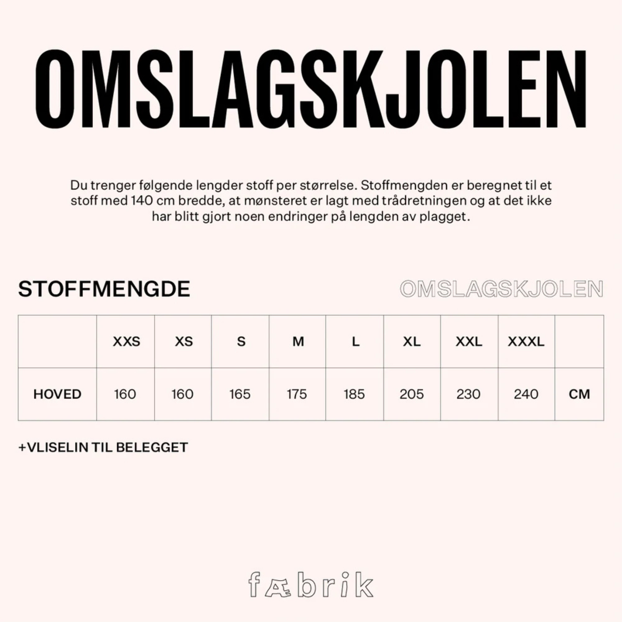 Fæbrik Omslagskjolen - Fysisk Mønster