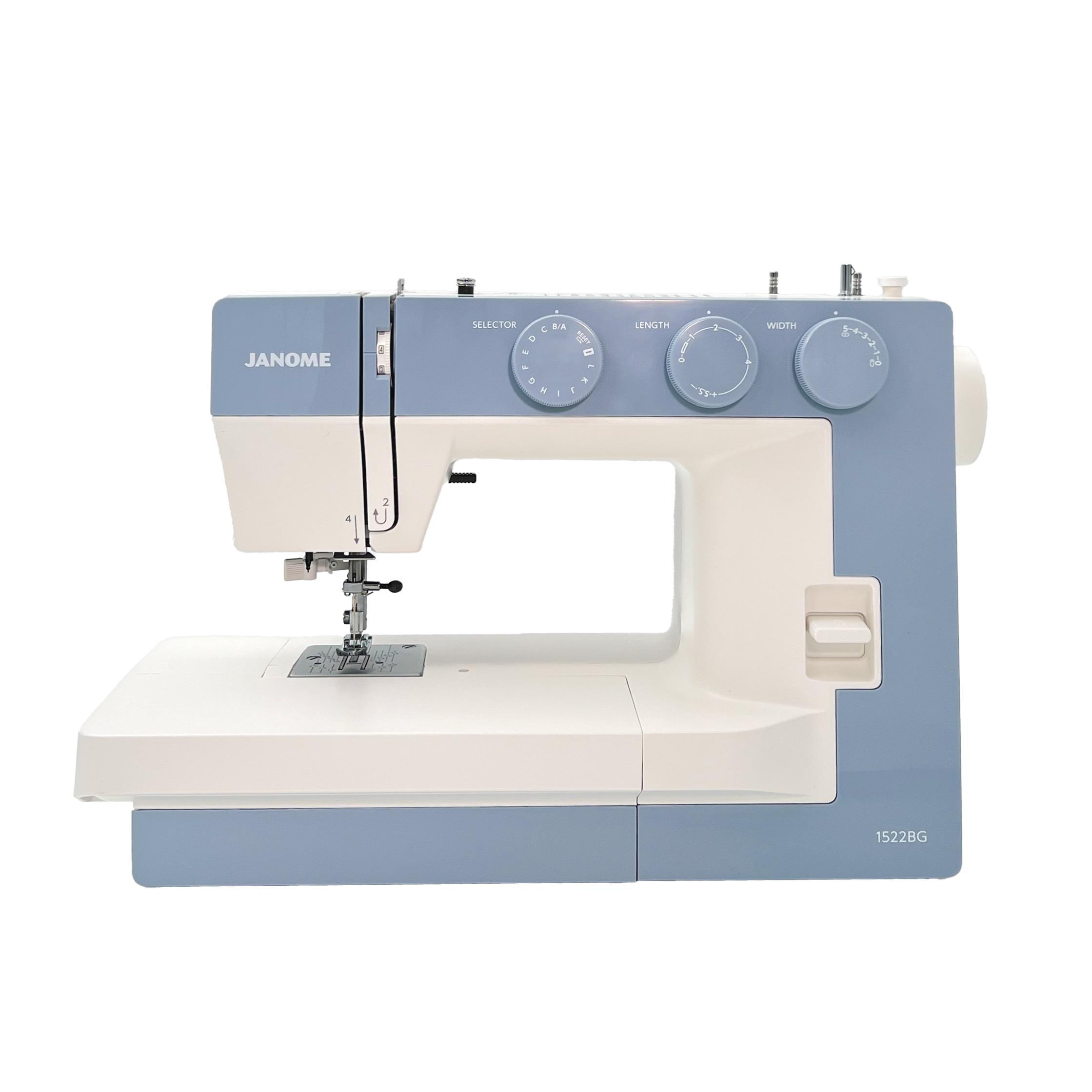 Kampanje! Janome Modell 1522 Lys Blå (limited edition)+ Bonus pakke