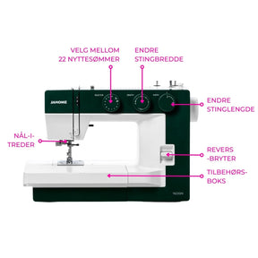 Janome Modell 1522 Grønn