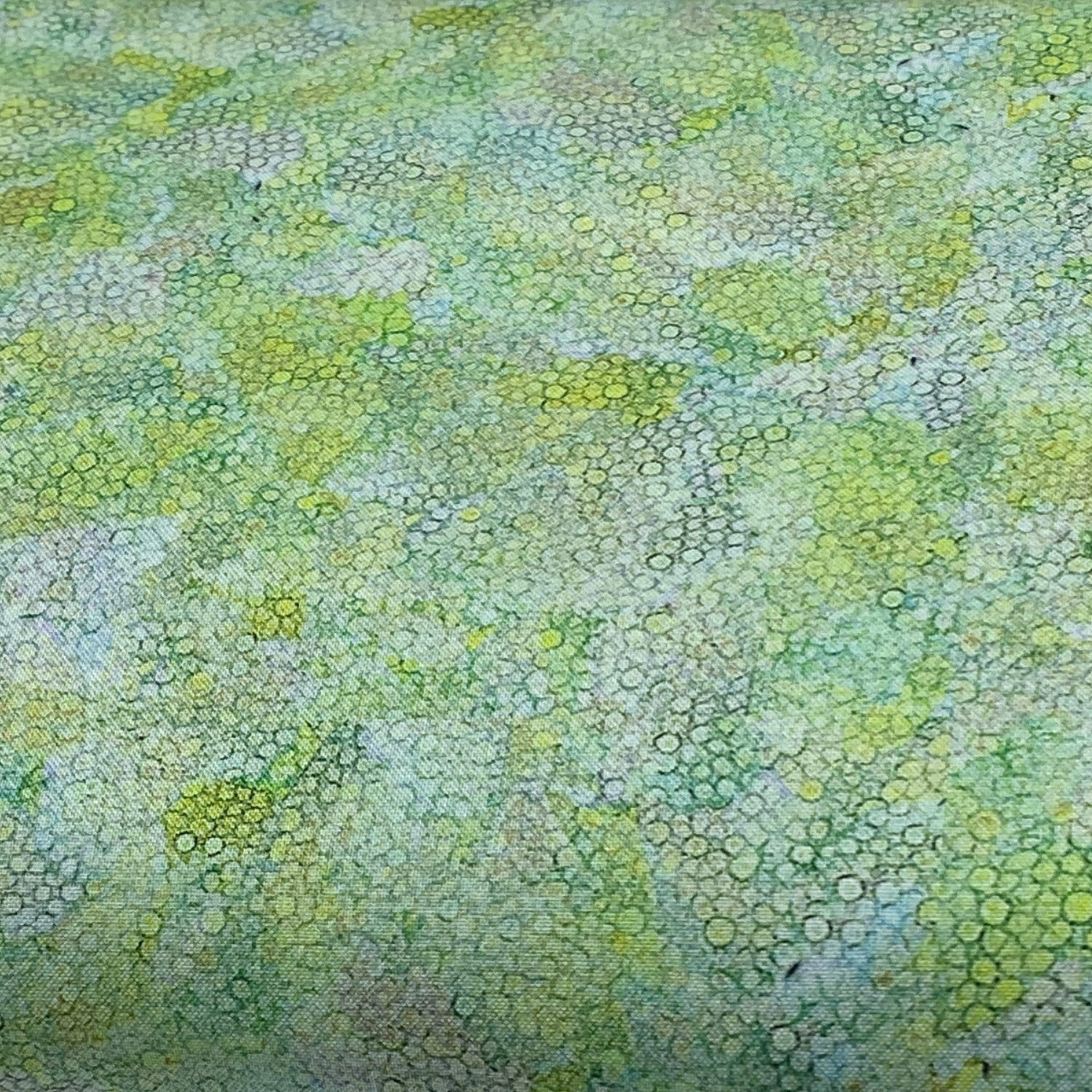 Bomull - Grønn Boble tekstur