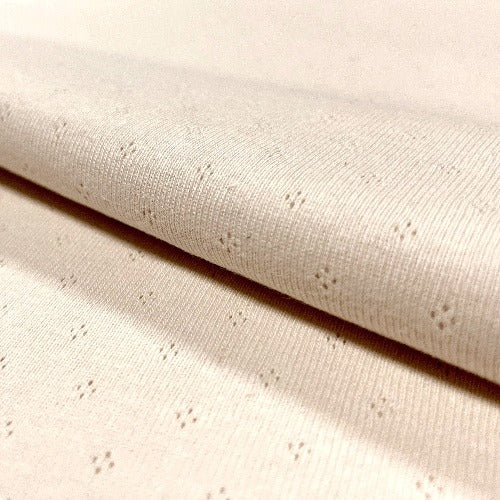 Pointoille Strikket Jersey Ivory