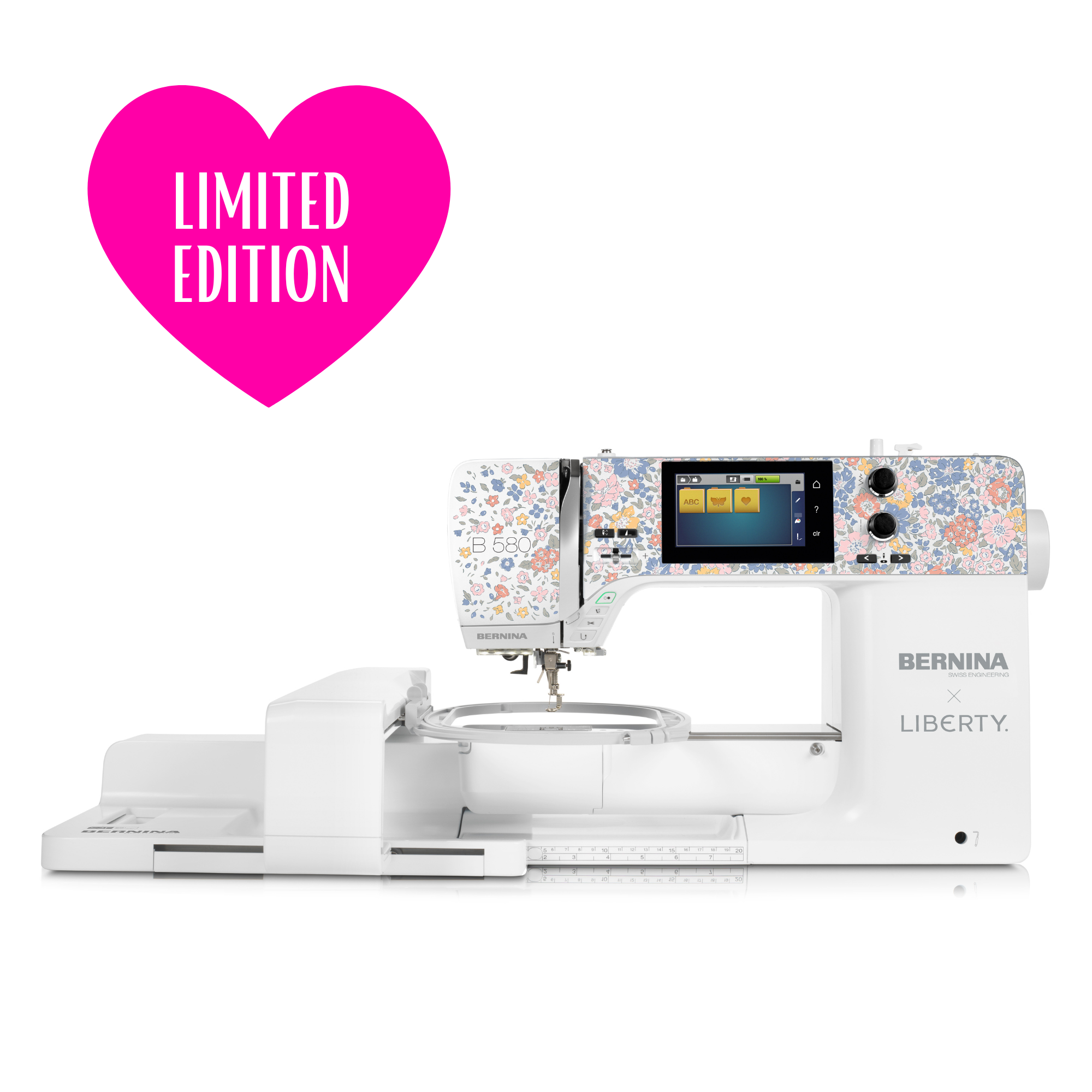 BERNINA 580 LE Liberty Edition - Stitch Your Love Story Inkl. Broderi Modul