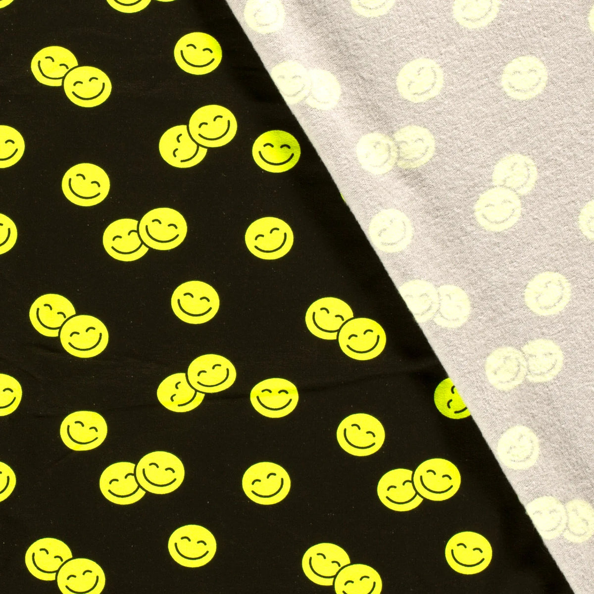 French terry emoji - svart
