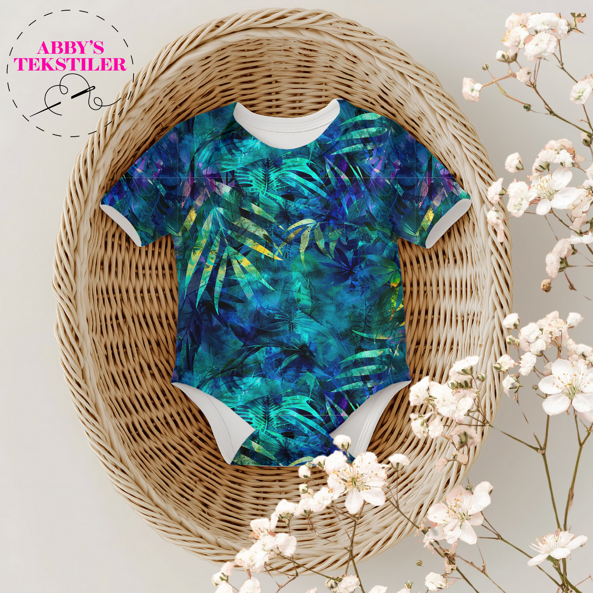 *Forhåndsbestilling* Jersey -Blad Batikk Look