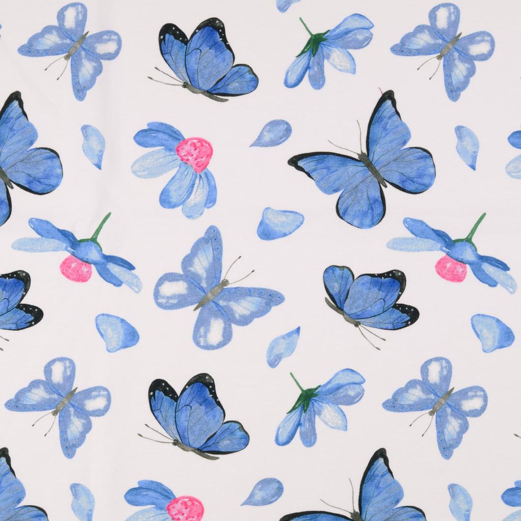 Jersey blå sommerfugler