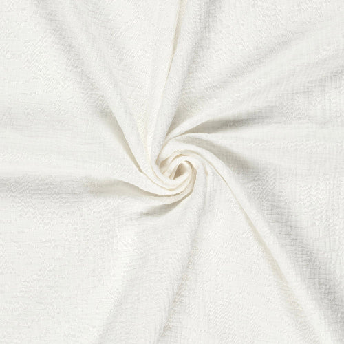 Crinkle Jacquard - Blader, Offwhite