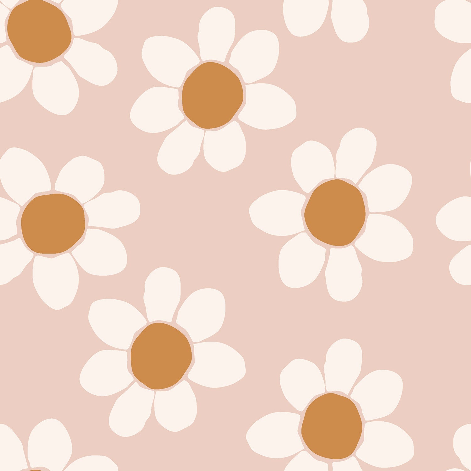 Ribbet Jersey - Sol Blomster, Lys Rosa