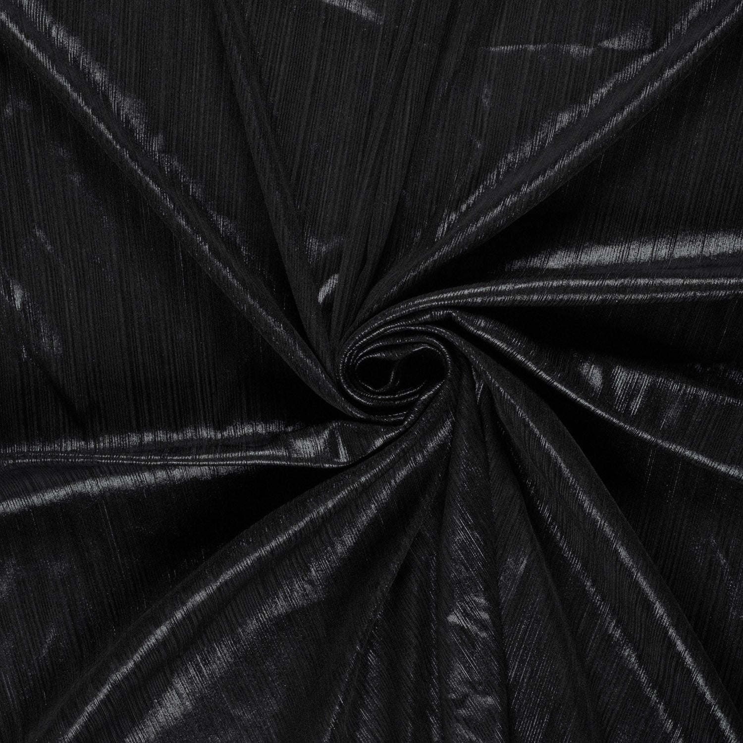 Foliert jersey stoff - med god Stretch, svart