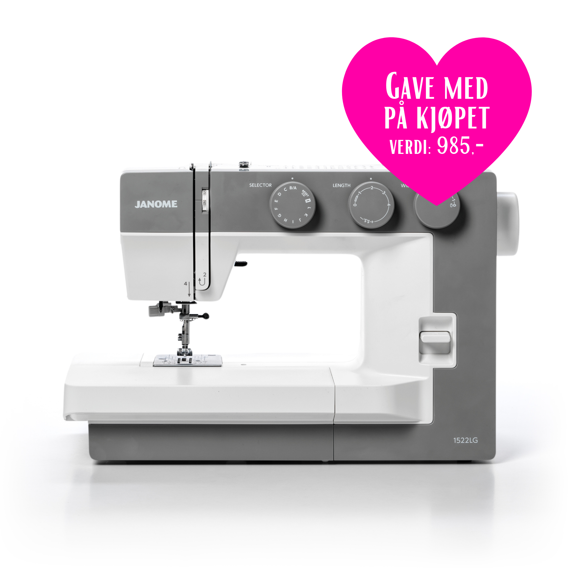 Kampanje! Janome Modell 1522 + Bonuspakke