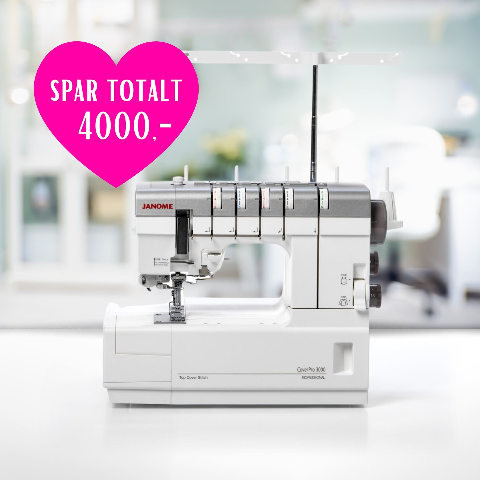 Kampanje! Janome Cover Pro 3000P