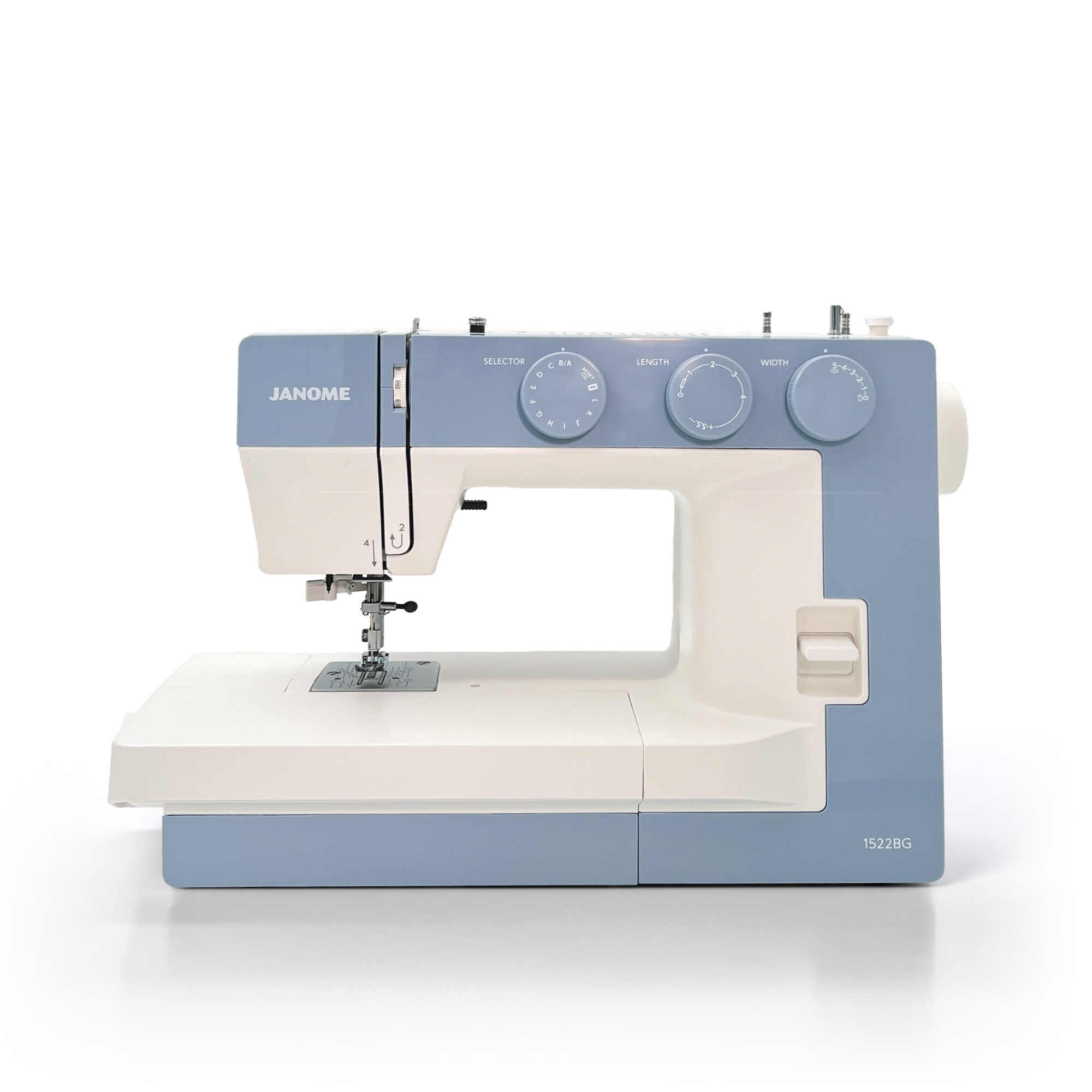 Kampanje! Janome Modell 1522 Blue Gray (Limited Edition) + Bonuspakke