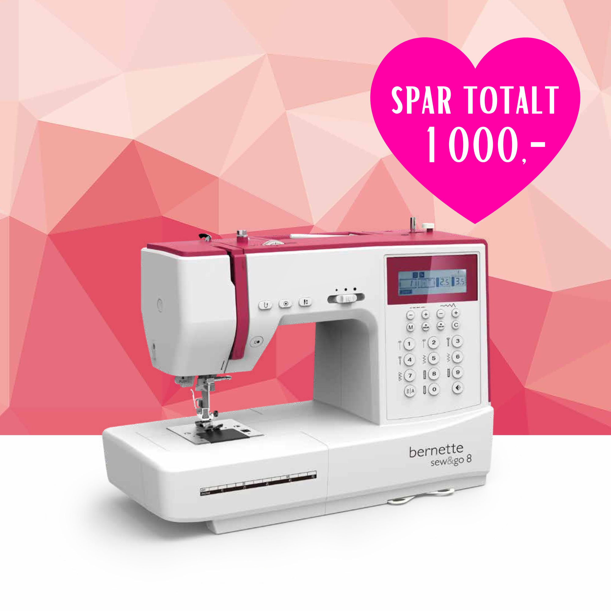 Kampanje og NYHET! bernette sew&go 8