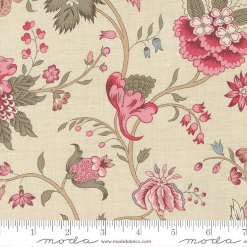 Bomull - Antoinette - Pearl Stor Blomster