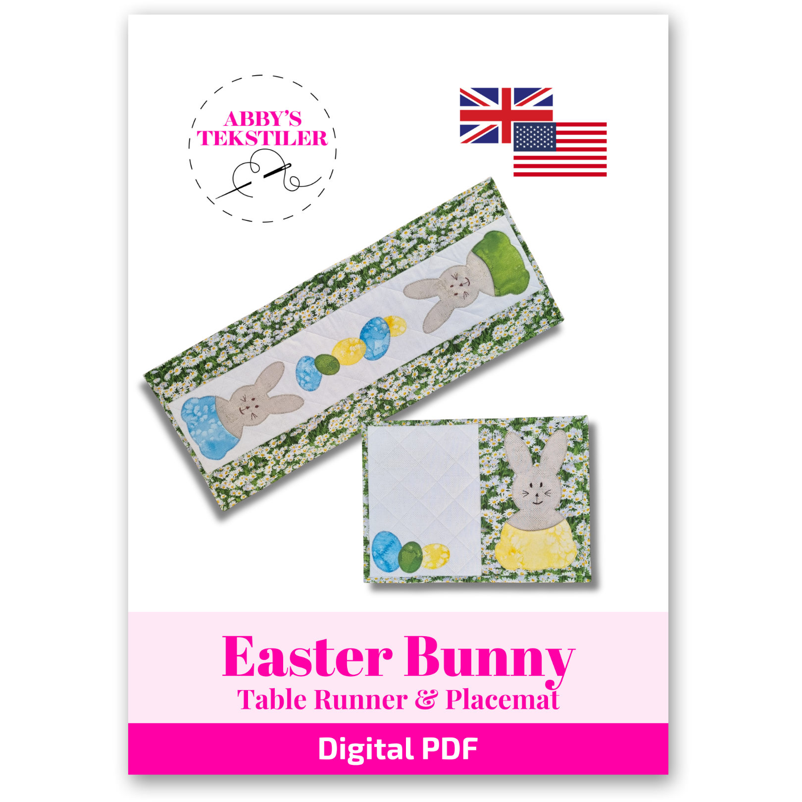 [PDF] Abbys Easter Bunny Table Runner & Placemat - English