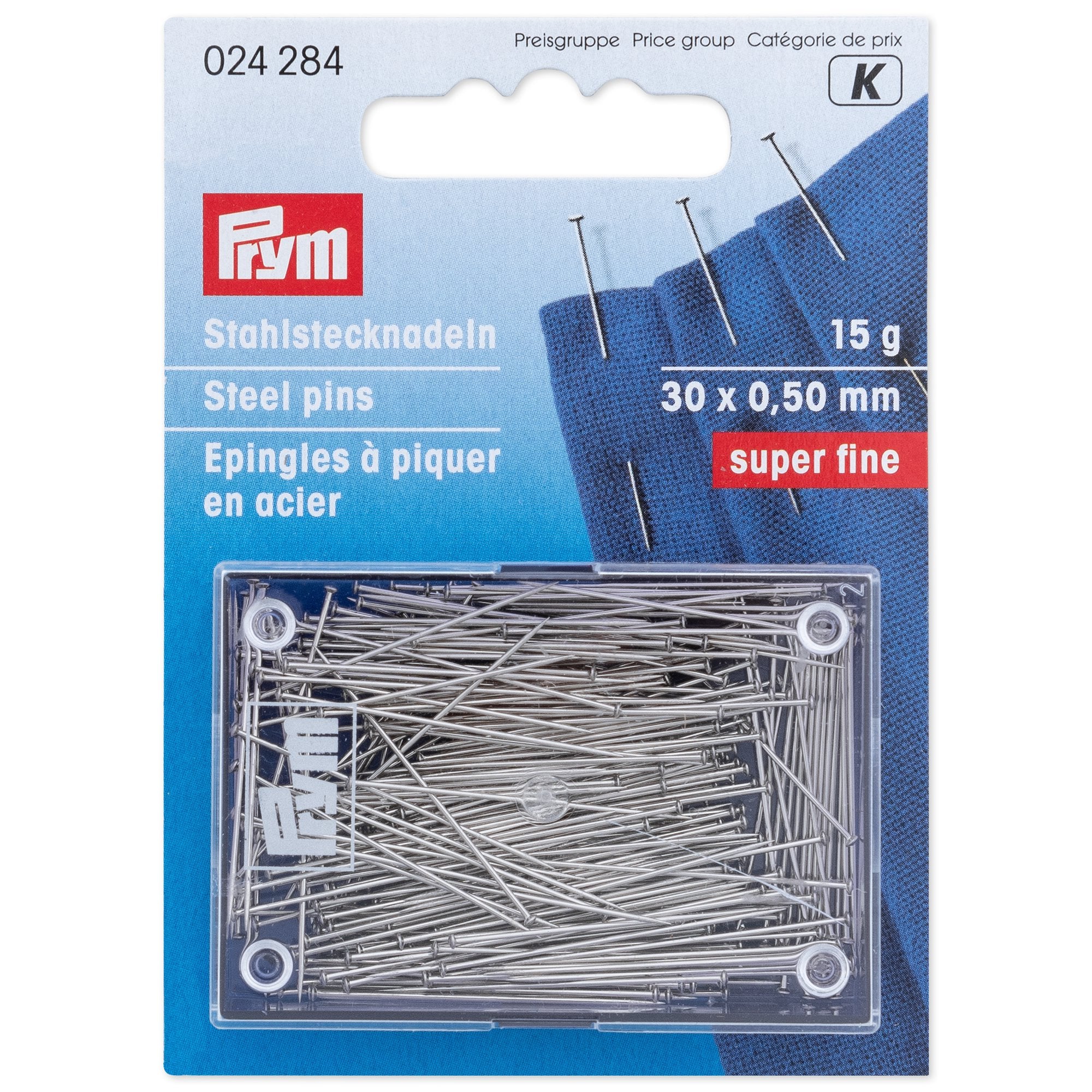 Prym Knappenåler 30 x 0,5mm