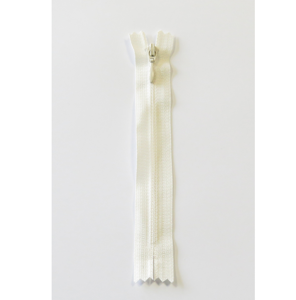 YKK Usynlig Glidelås 50cm, Offwhite