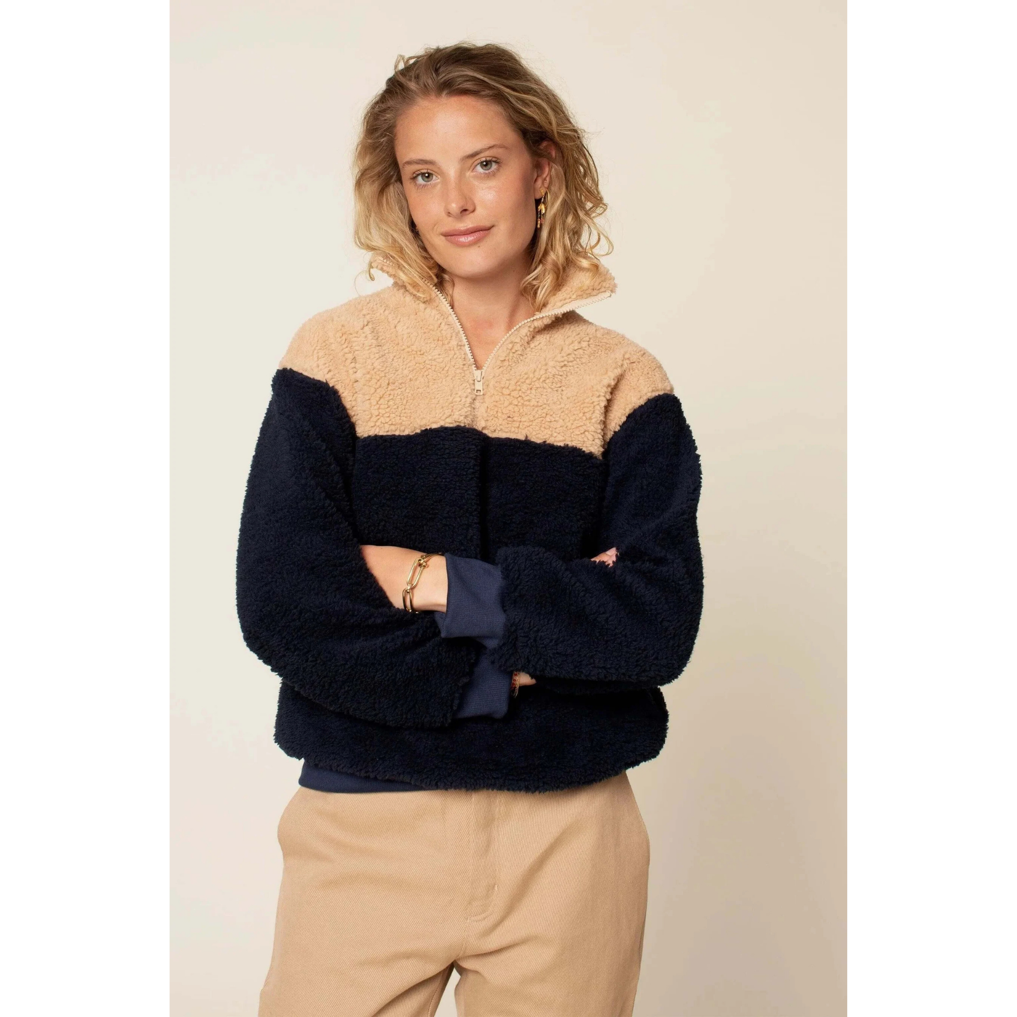 Wardrobe by Me - Zip Up Hettegenser, Herre Papir Mønster