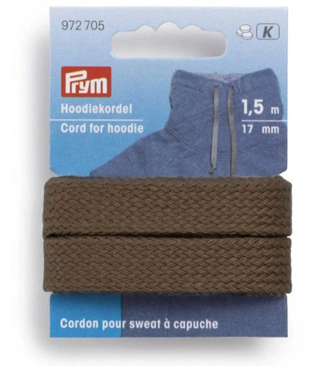 Prym Hettesnor flat 1,5 meter brun