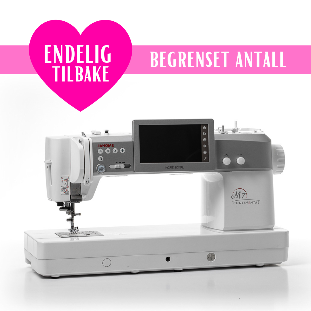 Janome M7 Continental Professional - Endelig tilbake