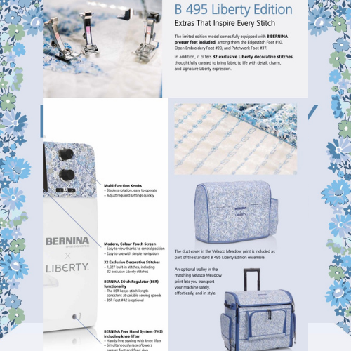 BERNINA 495 Liberty Edition - Stitch Your Love Story