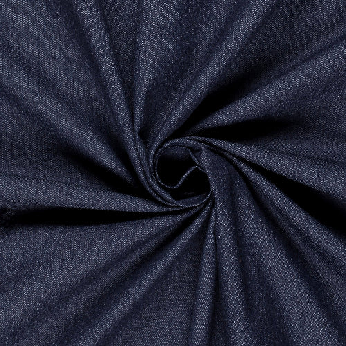 Beklednings Bomull Seersucker Denim mørk blå