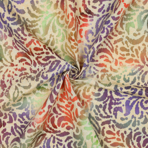 Beklednings Viskose - Crafted Batik, Coral