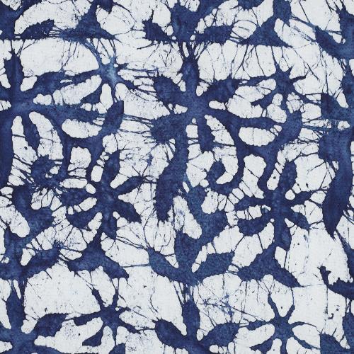 Beklednings Viskose Crafted Batikk Indigo blå