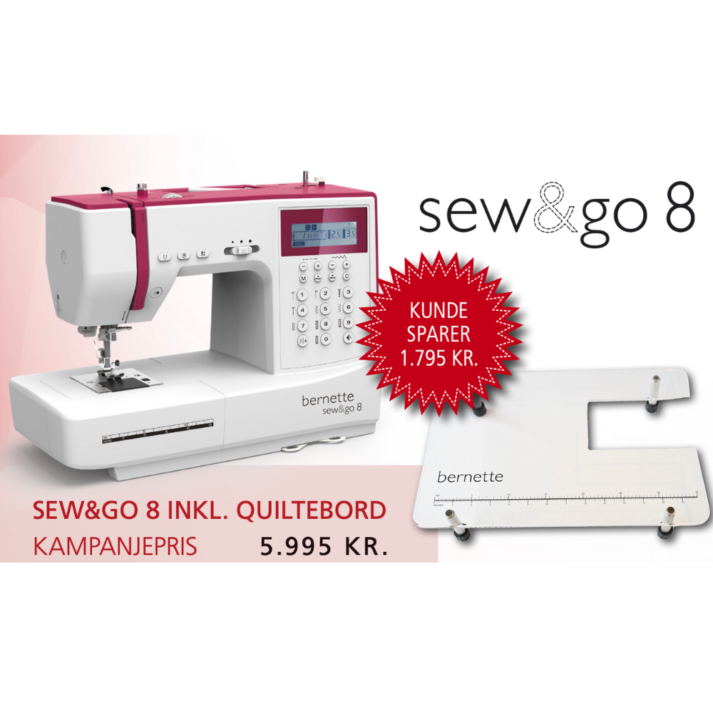 NYHET! Bernina Bernette sew&go 8