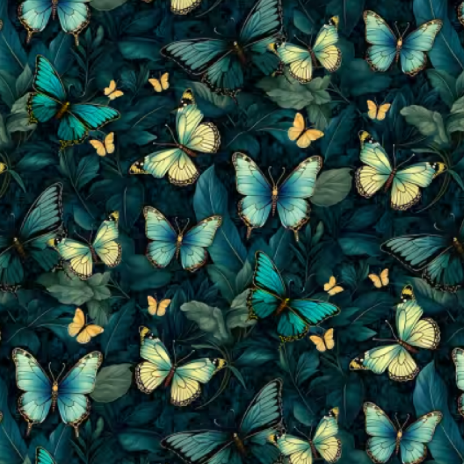 Bomull - Sommerfugler i natt