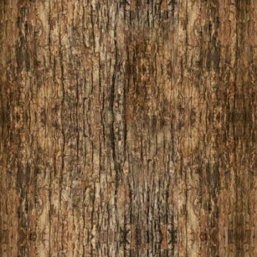 Bomull - Trekorn brun oransje