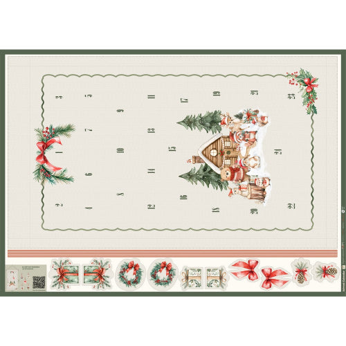 Bomull - Adventskalender Panel