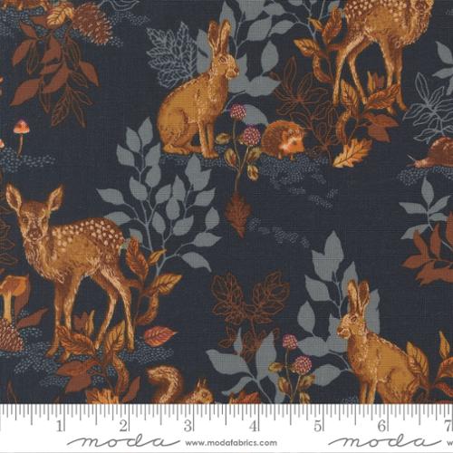 Bomull - Autumn Forest blue