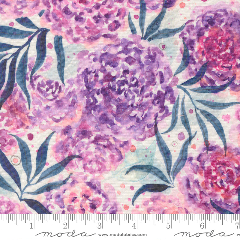 Bomull - Moda Soulstice Dhalia blomster