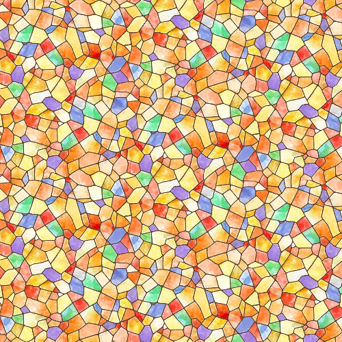 Bomull - Mosaikk