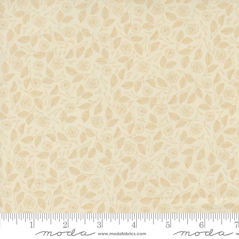 Bomull - Petalush Lush blomster offwhite