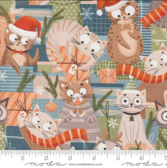 Bomull - Purrfect Christmas Katt