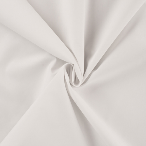 Bomull Poplin Papertouch - Hvit