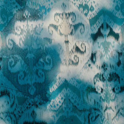 Bomull Voile - Batikk - Blå