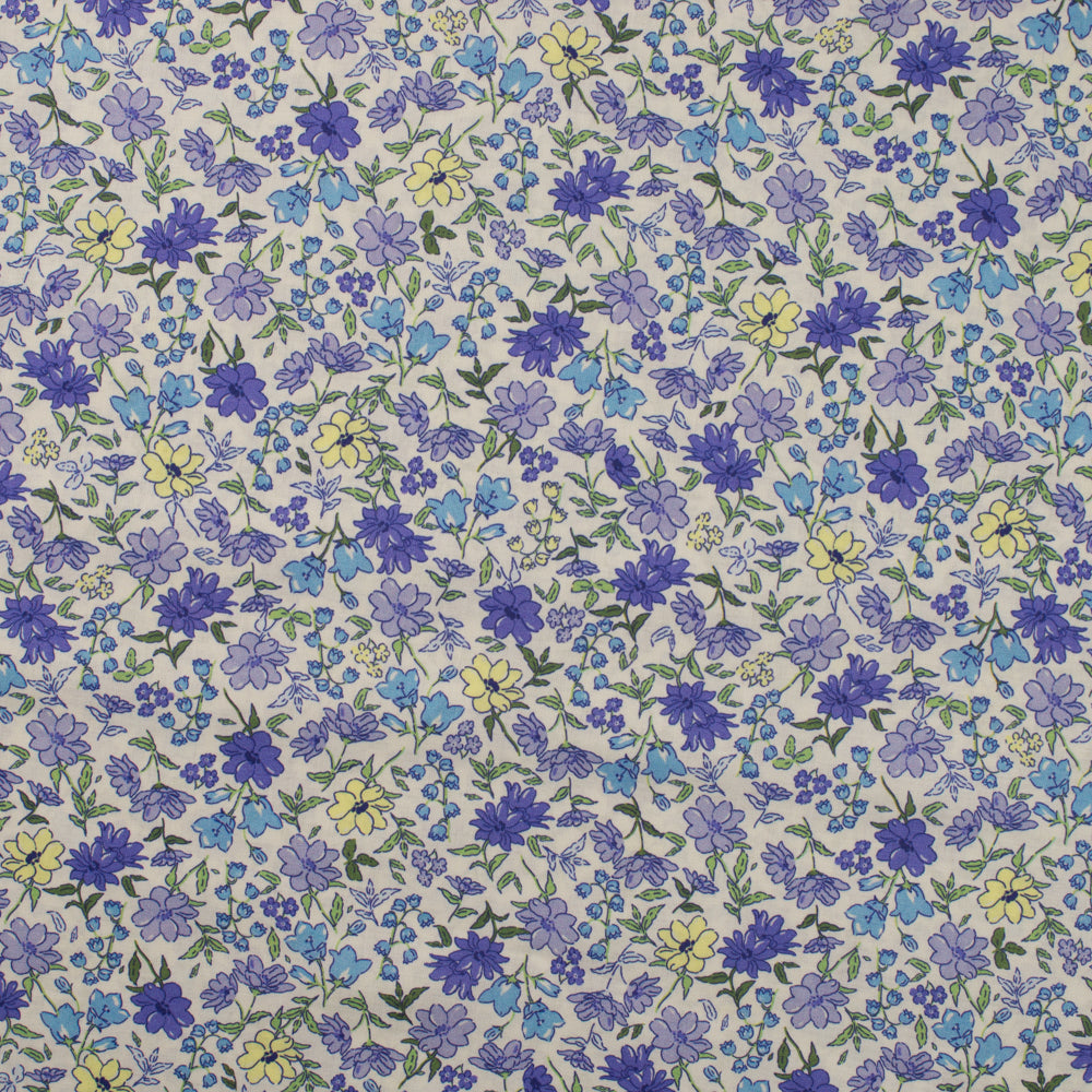 Bomull Voile - Lilla Blomster