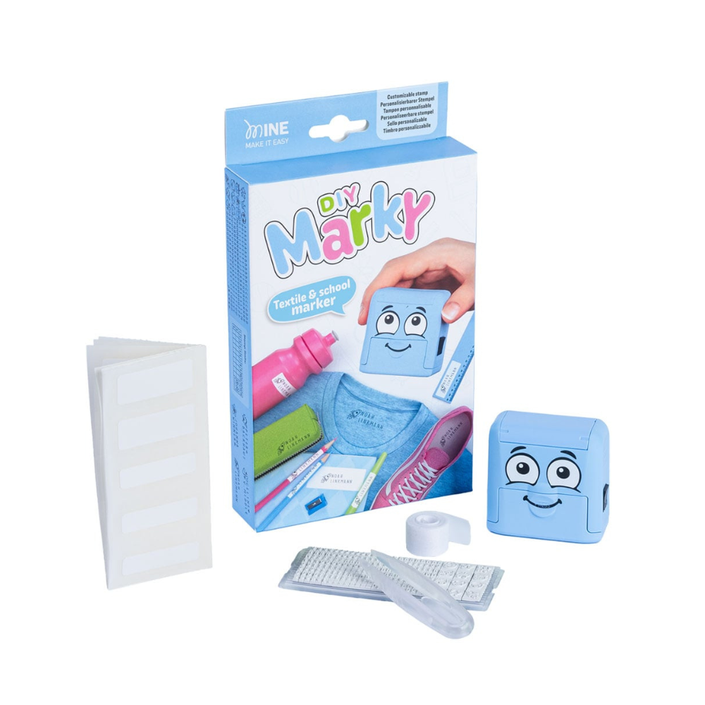 COLOP DIY Marky Stempelsett Navnelapper – Blå
