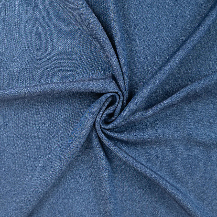Chambray Tynn Denim/Jeans -Vasket blå
