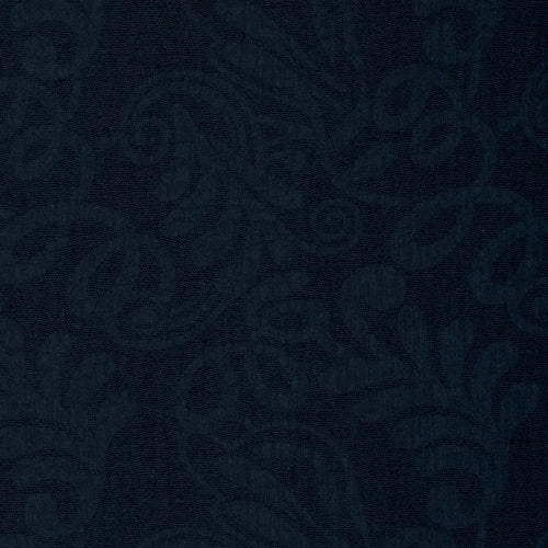 Crinkle Jacquard - Blader, Marineblå