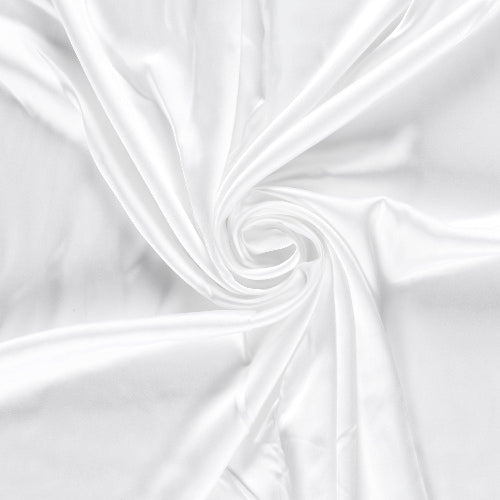 Duchesse Sateng med litt stretch - Hvit