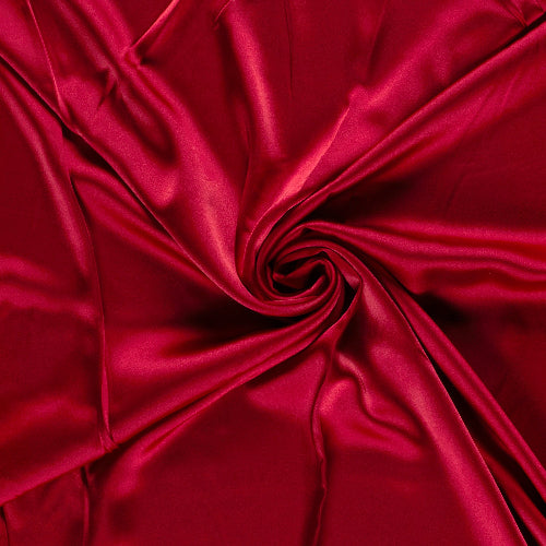 Duchesse Sateng med litt stretch - Rød