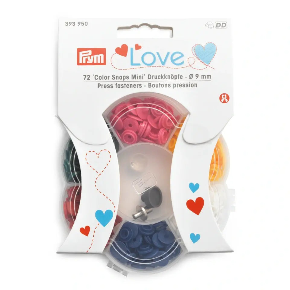 Prym Love – Trykknapper Snaps Plast 9mm mini